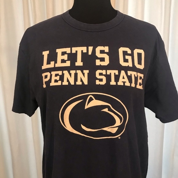 Men’s Graphic Tee Large Blue Let’s Go Penn State - Picture 2 of 7